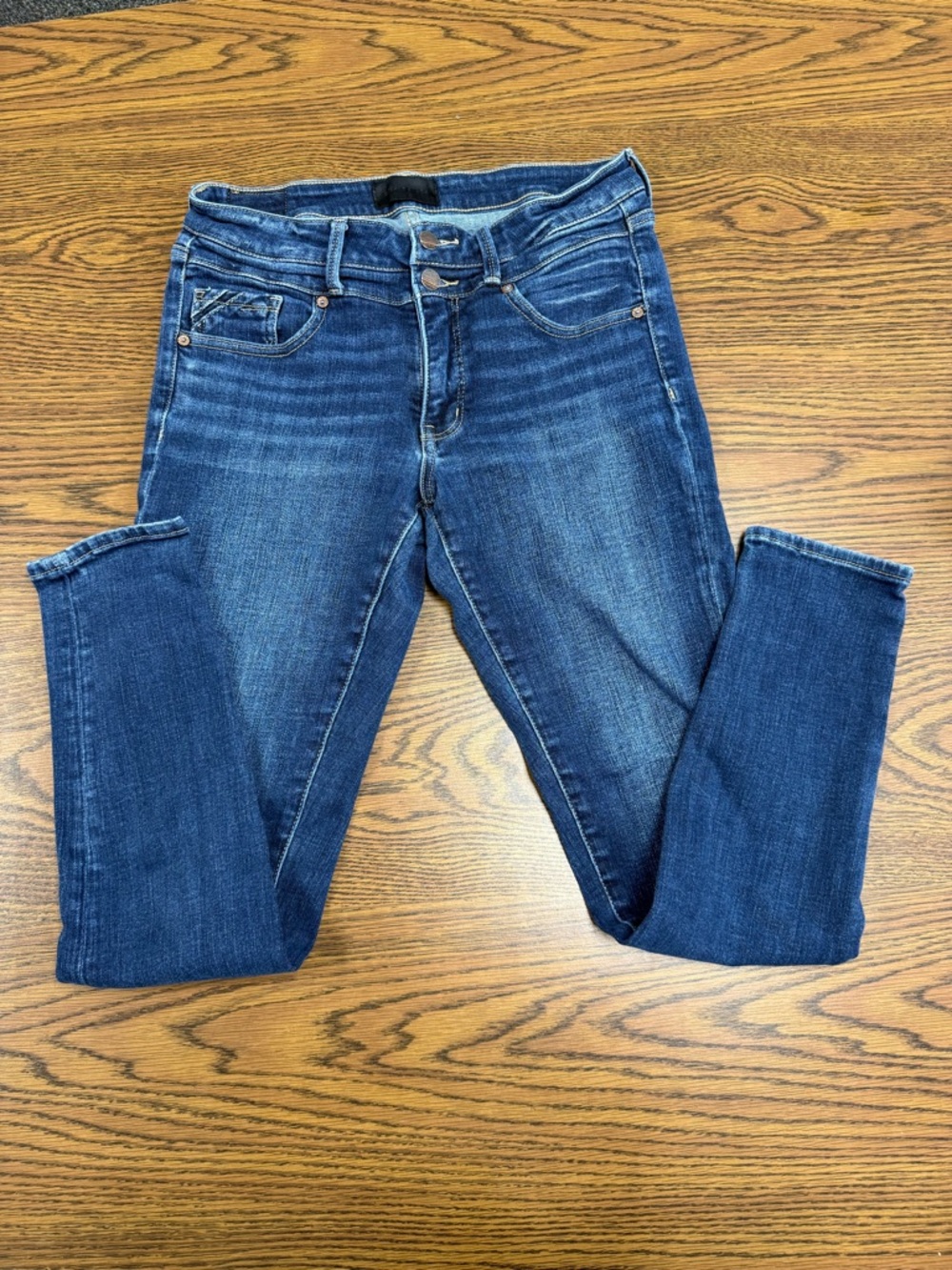Buckle Black Dark Blue High-Rise Skinny Jeans